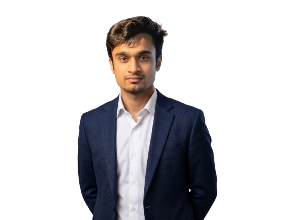 Malik Tayyab Jamil - Cloud Computing Intern wearing a dark blue suit